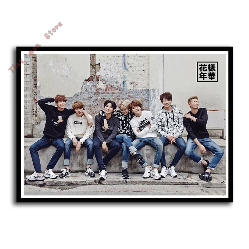Kpop Bangtan мальчики плакат четкое изображение Живопись Домашний Декор стены Искусство Плакат