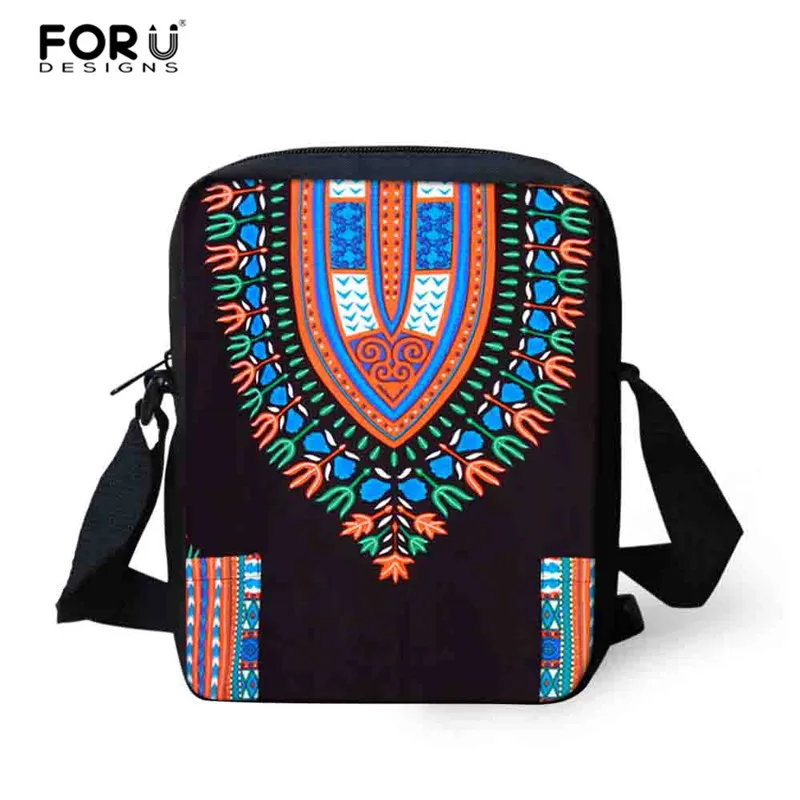 Женские сумки через плечо FORUDESIGNS 2019 африканская Дашики мини сумка Студенческая