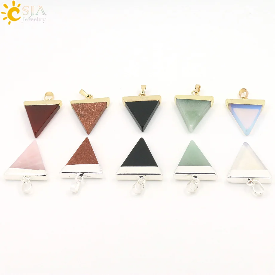 CSJA 2015 Рейки Исцеление натуральный драгоценный камень модные ювелирные изделия