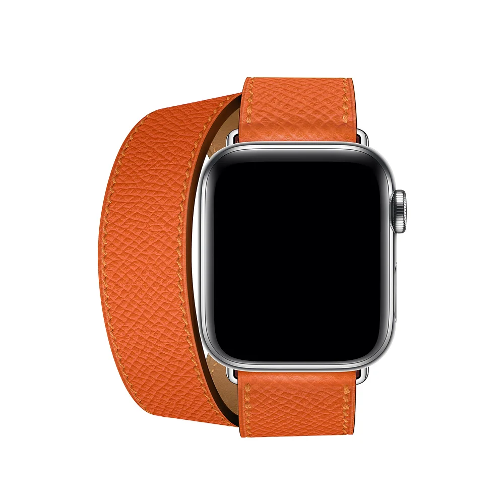 Двойной тур кожаный ремешок для apple watch 4 band 40 мм 44 мм correa iwatch series 3 2 1 42 мм 38 мм наручные часы ремень