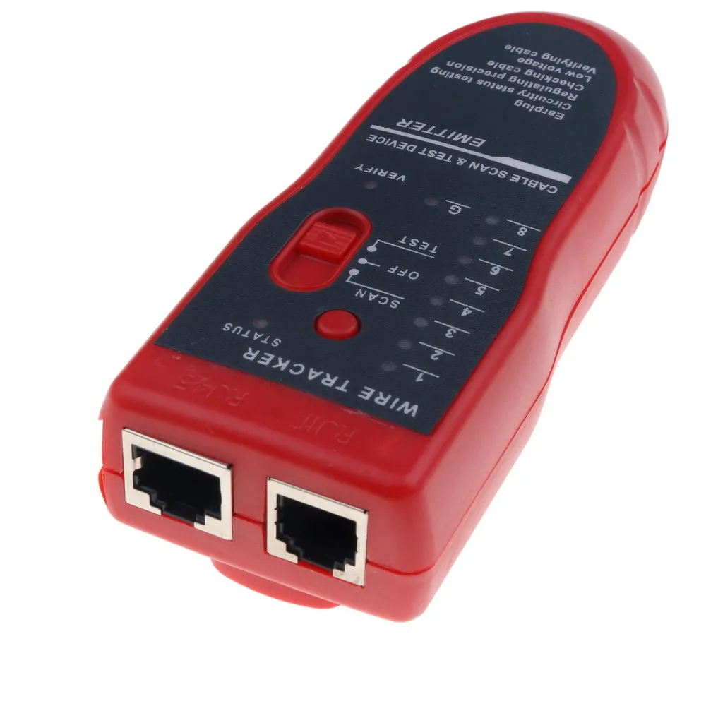 Тестер сетевого кабеля kebidumei тестер для Lan RJ45 RJ11 устройство обнаружения