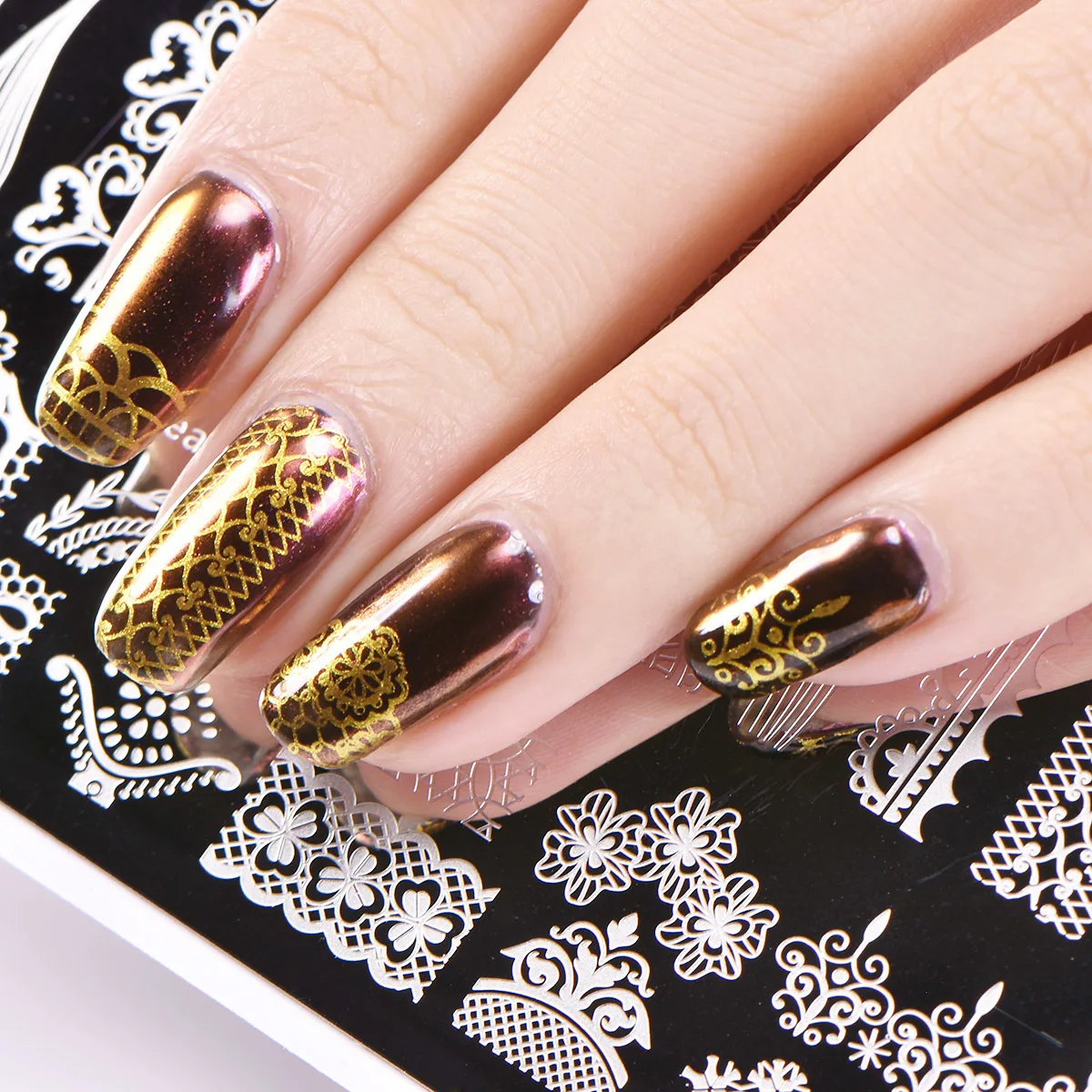 Beautybigbang 6*12 см из нержавеющей стали для штамповки ногтей пластины летние цветочные геометрические узоры для дизайна ногтей для штамповки пластины XL-001