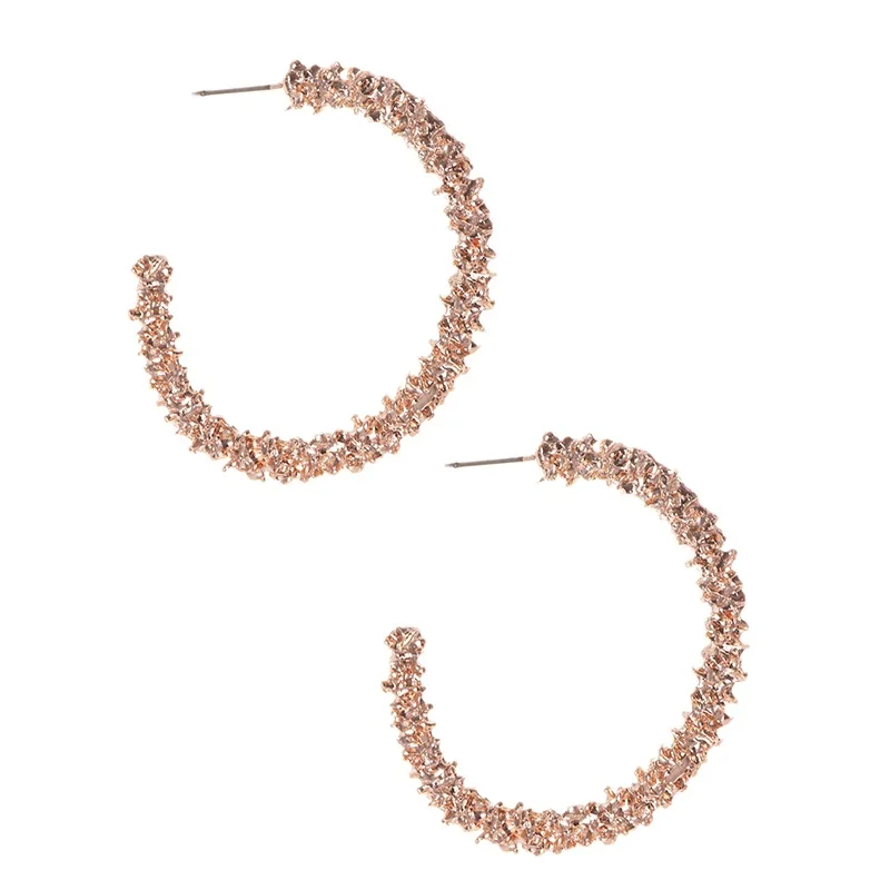 Модные стразы серьги кольца винтажные серебряные круглые с кристаллами для