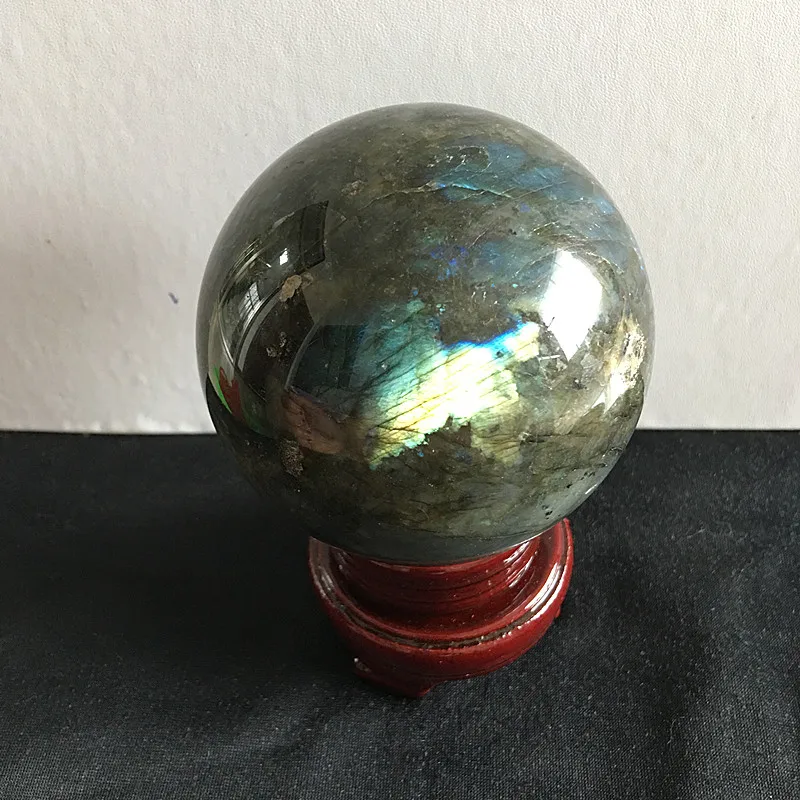 Лучше всего! Топ! Сферический шар из натурального Лабрадорита 445 г|stone gem|stone topstone orb