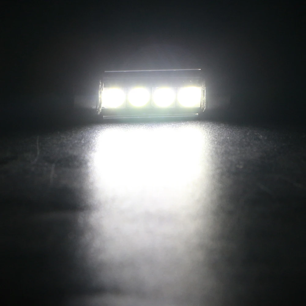 YM E Bright 4 200 шт 31 мм 36 39 42 C5W Festoon 5050 SMD Canbus безошибочная Автомобильная внутренняя