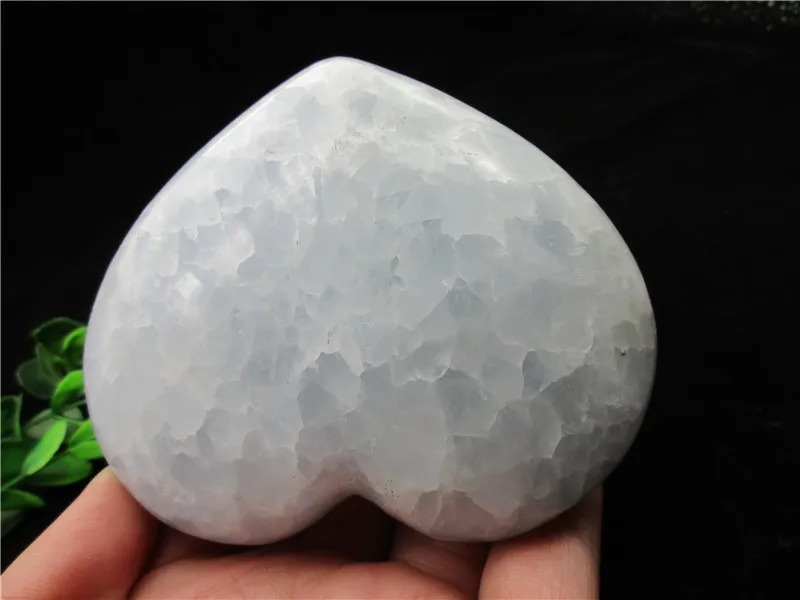 442 г натуральный красивый CELESTITE хрустальное сердце Исцеление украшение