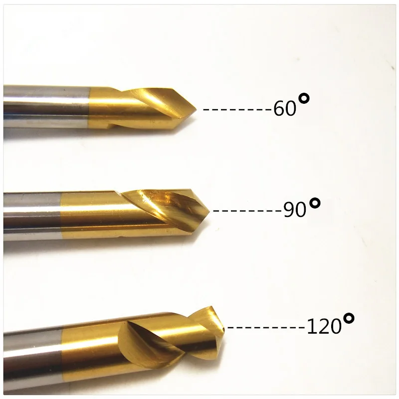 

10mm 12mm 14mm 16mm 18mm 90 Degree HSS High Speed Steel Titanium Coated Chamfer Tool Lathe Countersink Center Spotting Drill Bit