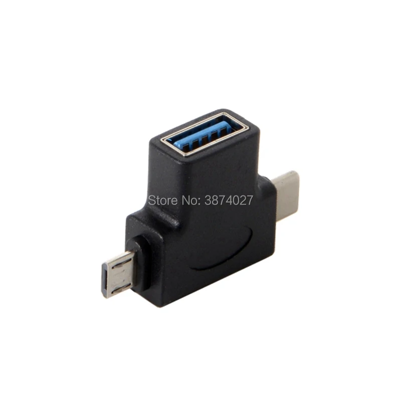 Адаптер 2 в 1 USB 3 0 к Type C Micro OTG конвертер для Oneplus 5t 6 Xiaomi Mix 2s Samsung S9 + адаптеры