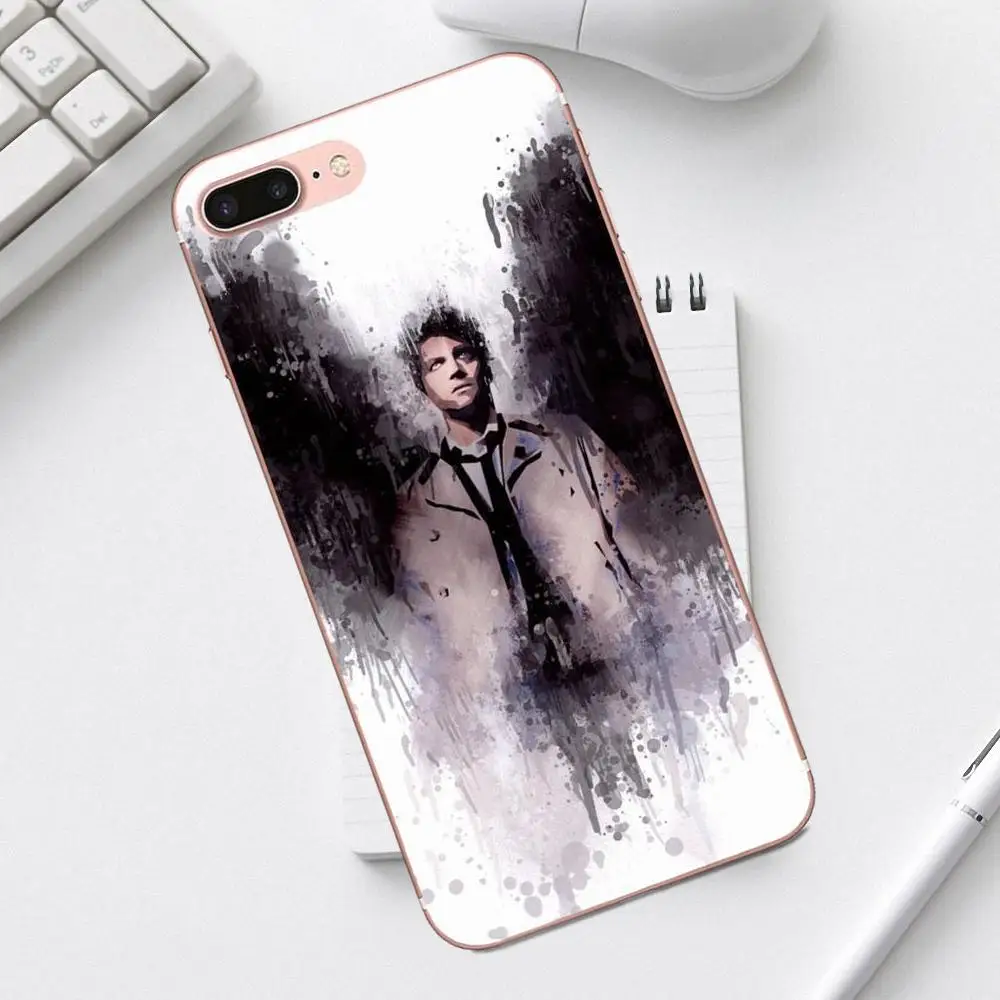 Сверхъестественное искусство кастиеля для iPhone 4 4S 5 5C SE 6 6S 7 8 Plus X XS Max XR Galaxy A3 A5 J1 J3 J5 J7 TPU стиль