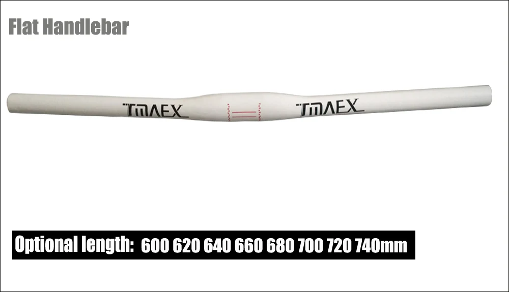 TMAEX-новинка, углеродный руль для горного велосипеда, белая краска, углеродный руль для велосипеда, 31,8 мм* 600 мм-760 мм, детали для горного велосипеда