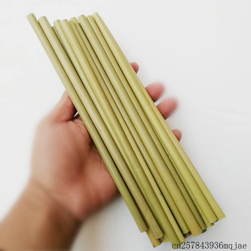 100 наборов бамбуковая Питьевая соломинка с чистыми щетками многоразовые