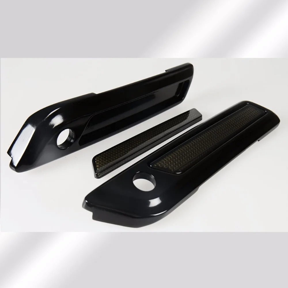 Черный Жесткий Чехол для седла и дымовые отражатели моделей Harley 2014 2020 Touring Street Glide