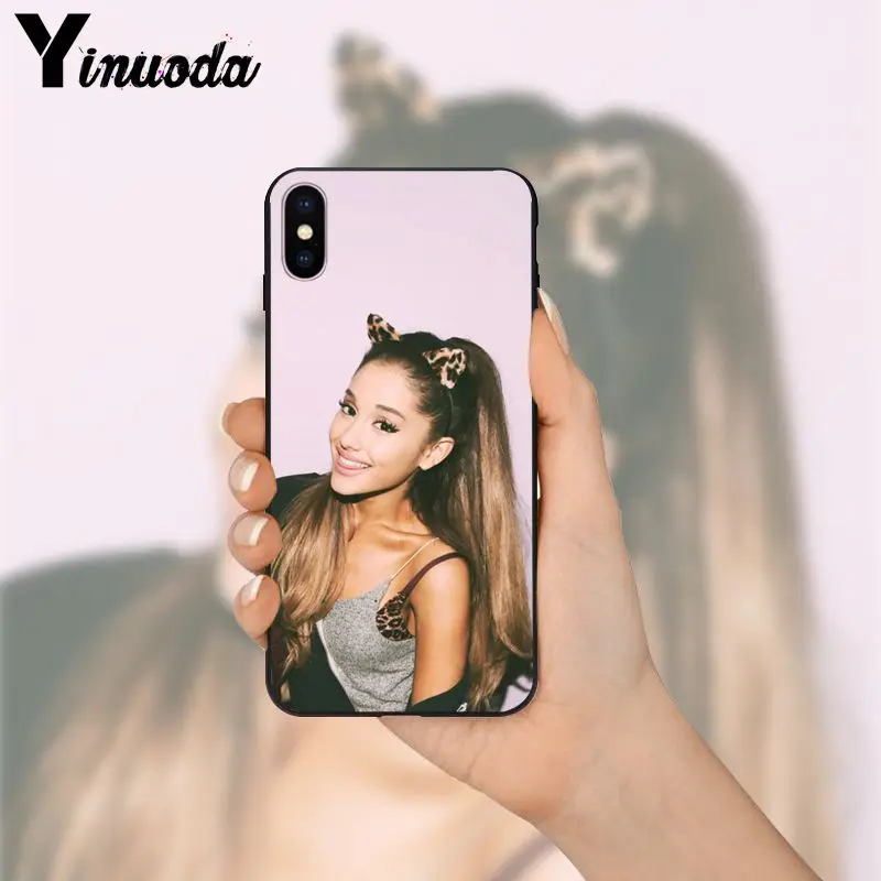 Yinuoda Ariana Grande черный мягкий чехол для телефона iPhone 8 7 6 6S Plus 5 5S SE XR X XS MAX Coque Shell |