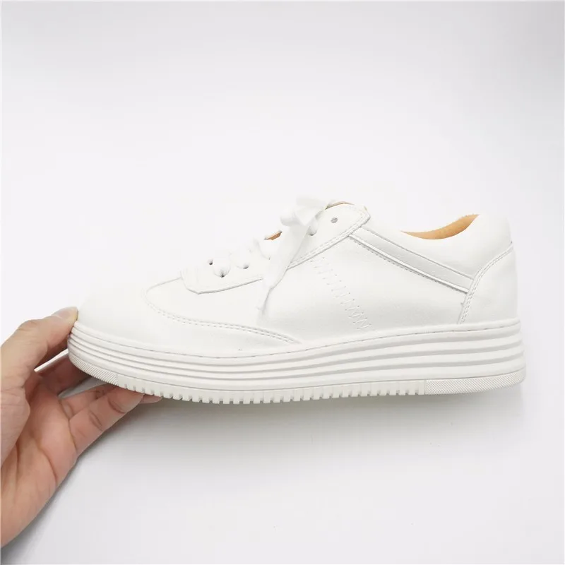 RASMEUP/Женская Кожаная Мягкая Белая обувь сезон осень весна 2018 удобные женские