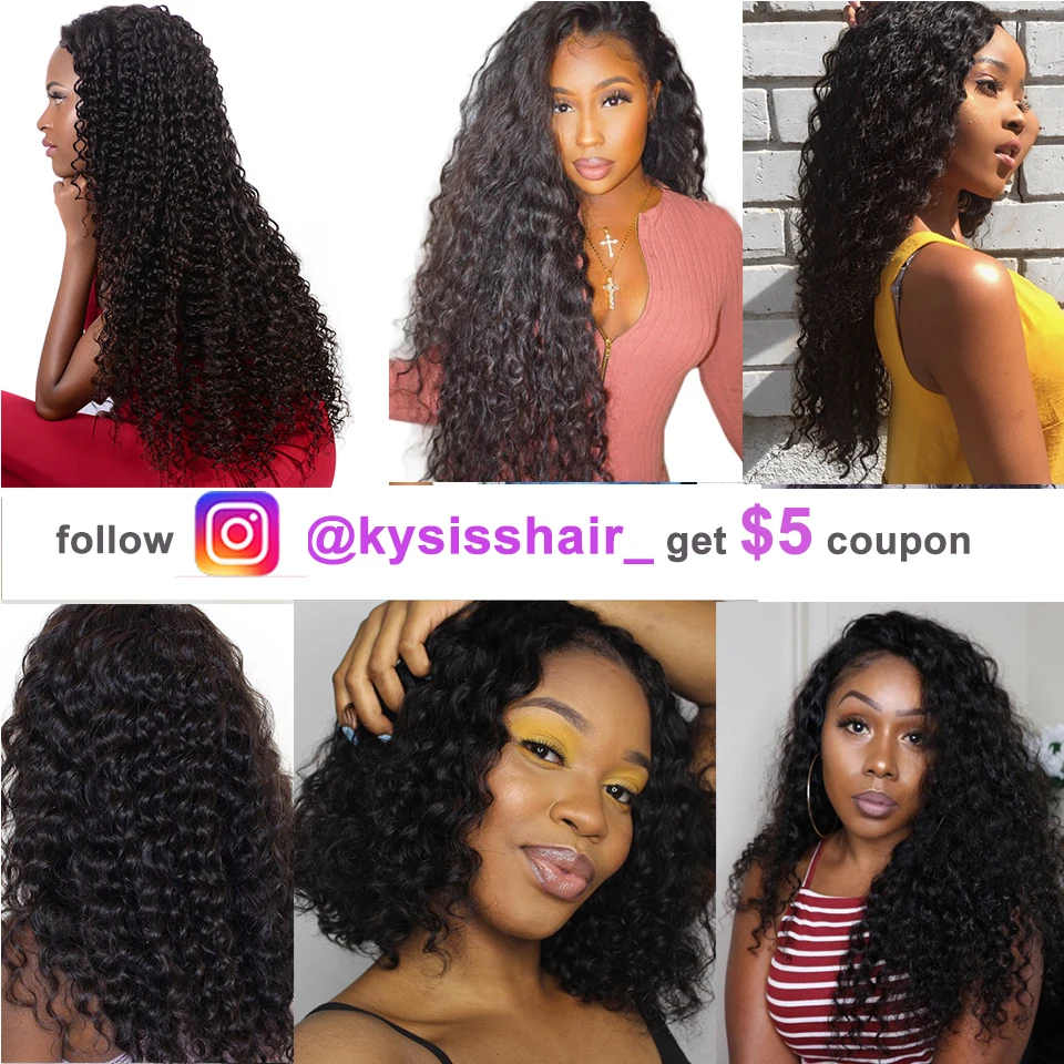 

UNice Hair 8A Kysiss Series Indian 3 Bundles Deep Wave Hair With Lace Frontal 100% Human Virgin Hair Weave with Frontal