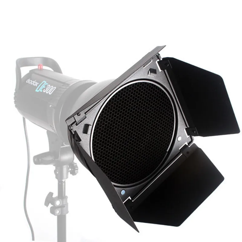 Godox Bowens крепление отражатель для студийной вспышки + BD 04 Barn Door Honeycomb Grid 4 цветных