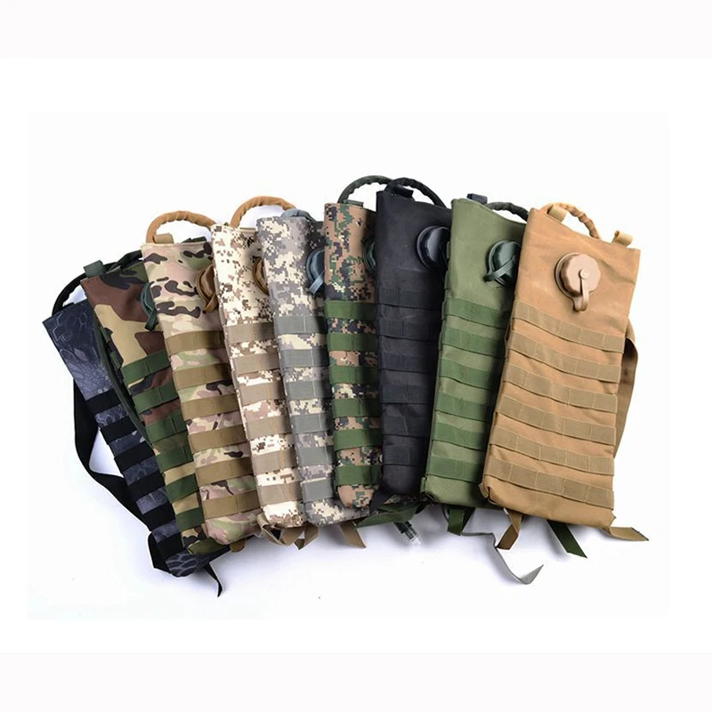 Molle 2.5L гидратационный резервуар для воды, рюкзак, сумка для воды, для спорта на открытом воздухе, для пеших прогулок, охоты, страйкбола, тактическая велосипедная сумка