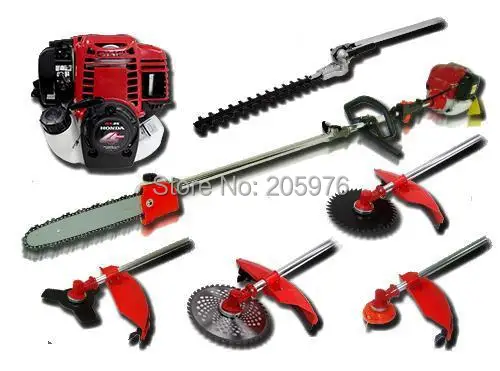 New Model Thailand Original GX35 Engine, 4 stroke  6 in 1 Multi Brush Cutter,Pole chain Saw,Hedge Trimmer with Metal Blades,