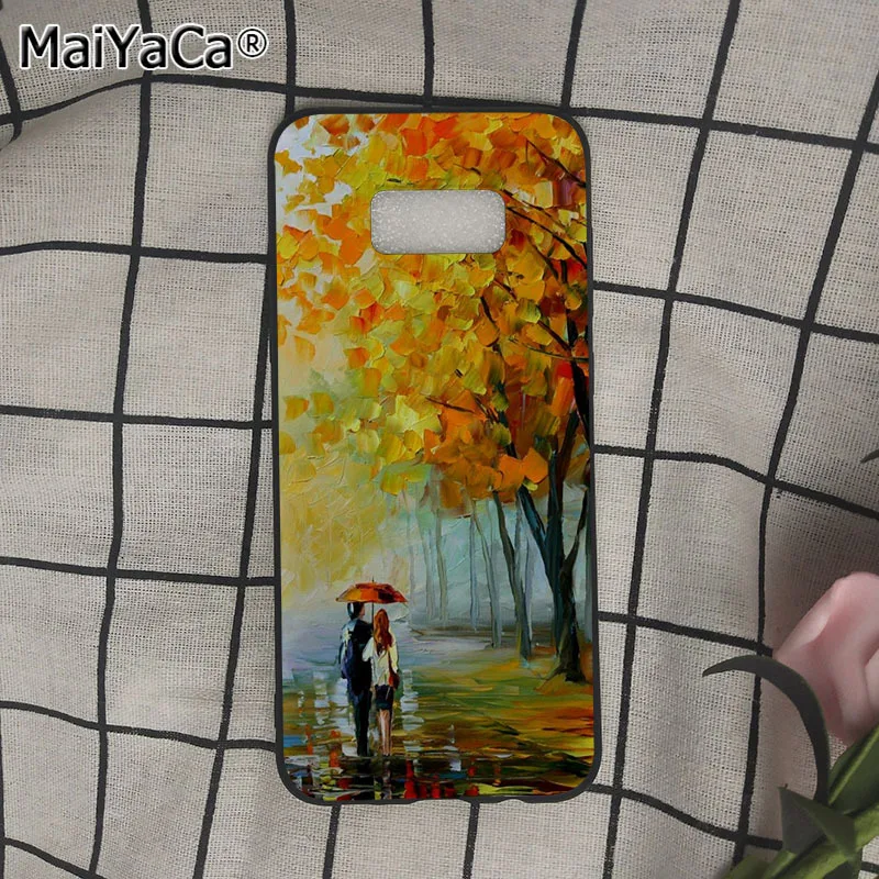 Чехол с изображением звездной ночи из м/ф Крик мунч Ван Гога для samsung galaxy s8 s9plus