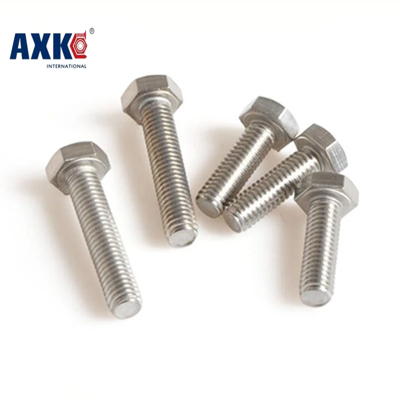 Axk M10 M10*1.25*16/20/25/30 M10x1.25x16/20/25/30 304 Stainless Steel Bolt Thin Pitch Fine Thread External Hexagon Hex Screw |