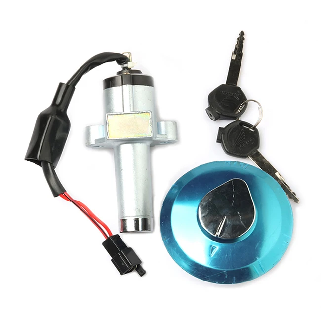 Switch Assy S2R мотоциклетный главный переключатель рулевого замка для Honda CB125 ACE CB CG XL 125 KYY CB125F Электрический пусковой переключатель бака крышка ключ в сборе - Цвет: Switch Assy