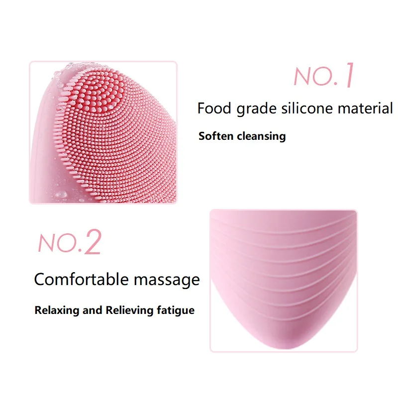 Новый Электрический силиконовый Очищающая щетка для лица Вибрационный массаж