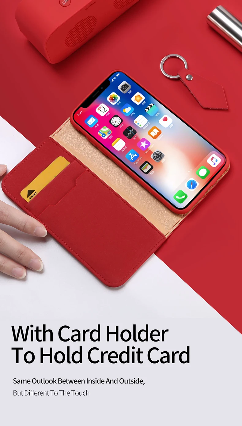 Чехол на iPhone Xs X 5," DUX DUCIS из натуральной кожи Smart чехол для iPhone Xs натуральной кожи Телефон чехол для iPhone Xs Max iPhoneXs принципиально