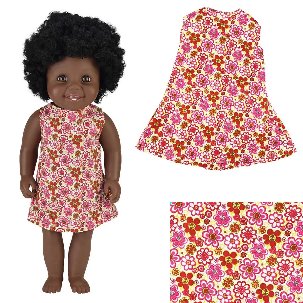 43 см 50 черная ткань! Одежда для девочек Кукла аксессуар poupee boneca Baby reborn игрушка