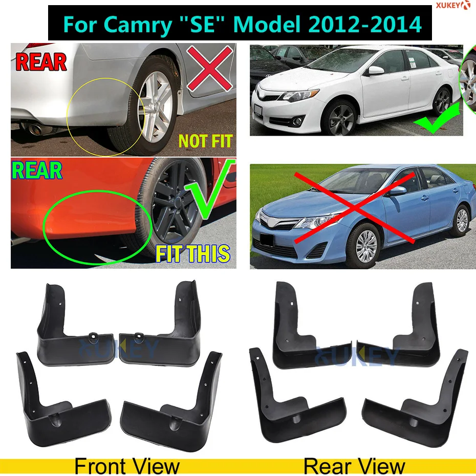 12-14 camry se Набор автомобиля Брызговики для Toyota Camry Aurion XV30/40/50 Corolla Altis Yaris Vitz Vios Limo Брызговики - Цвет: 12-14 camry se