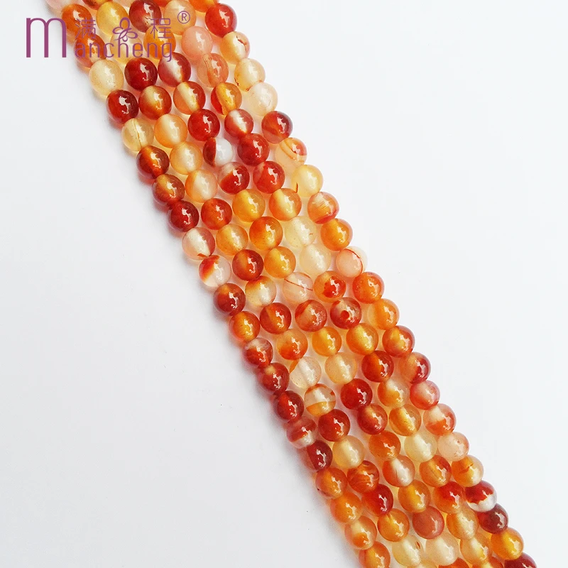Бесплатная доставка 6 мм красные бусины из Ботсваны и агата натуральный шар Вены