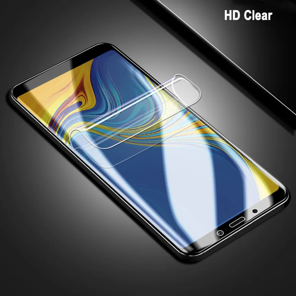 2 шт. передняя и задняя мягкая Гидрогелевая пленка из ТПУ для Samsung Galaxy S10 Plus S9 S8 A7 A9 A8