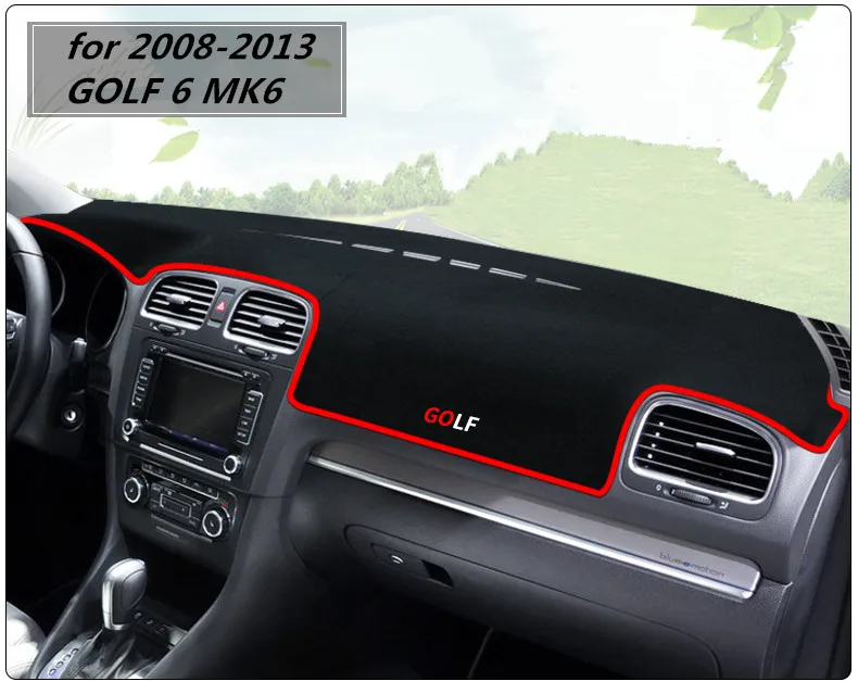 Для VolksWagen 2010-2013 GOLF 6 MK6- GOLF 7 MK7 внутренний автомобильный коврик для приборной панели защитный коврик для ковра LHD - Название цвета: for GOLF 6