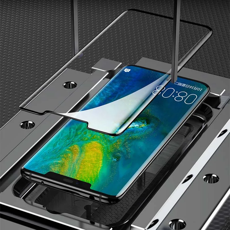 Изогнутое закаленное стекло с полным покрытием для Huawei Mate 20 Pro защита экрана