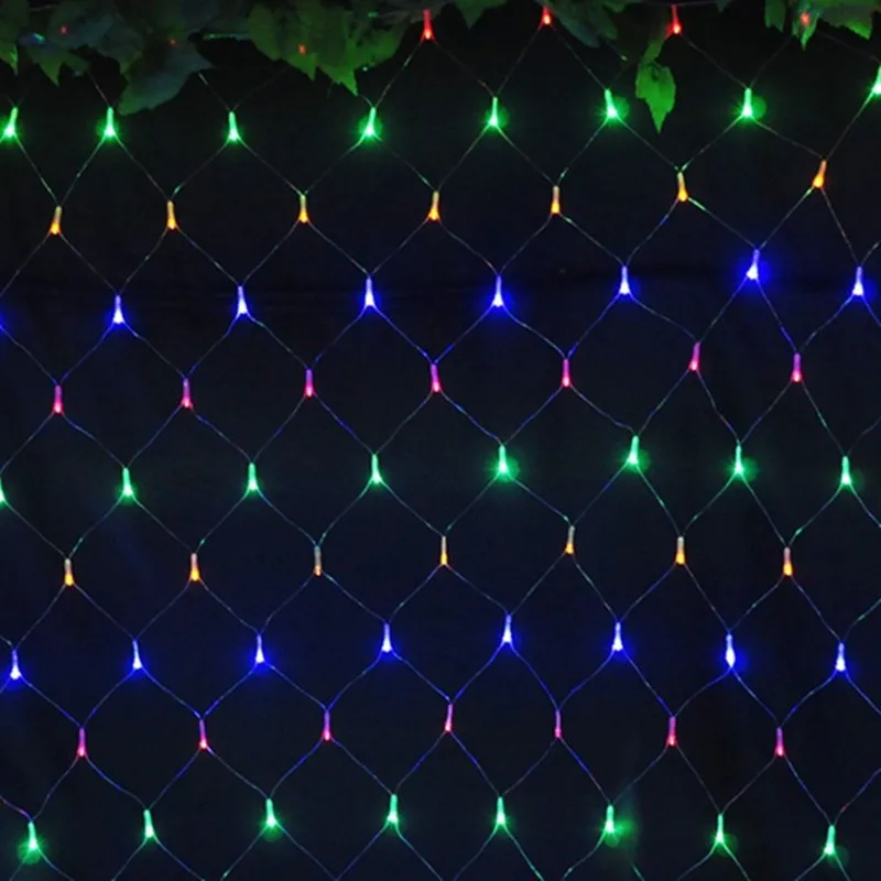 Красочные 2*2 м 144 светодиодный чистый свет красный de la lampara Рождественские огни