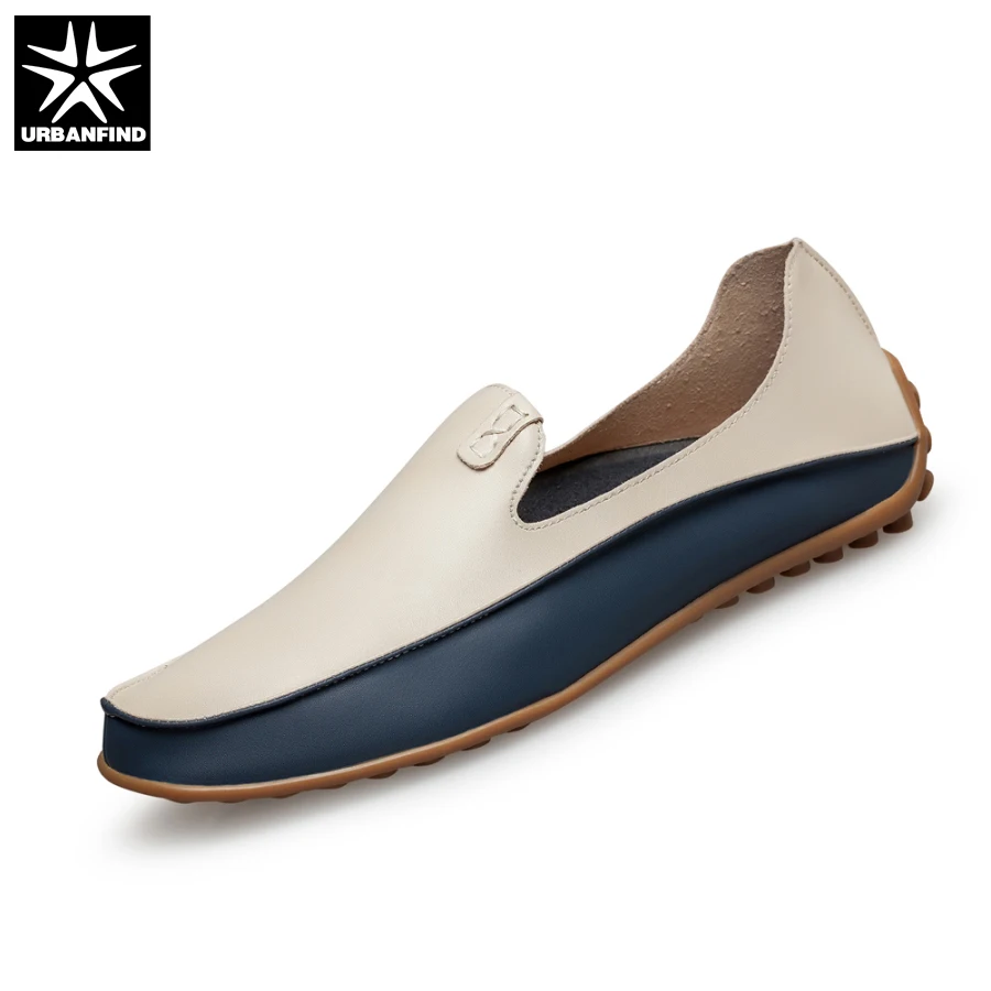 URBANFIND/модные мужские кожаные лоферы обувь для вождения большие размеры 36-47 мягкие