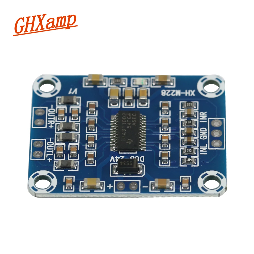 GHXAMP TPA3110 2 0 цифровой усилитель плата 15 Вт * двухканальный стерео 4 8OHM динамик