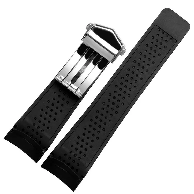 BRETA высокое качество резиновый ремешок для GRAND CARRERA/CARRERA Мужские механические часы аксессуары силиконовый ремешок 20 22 24 мм