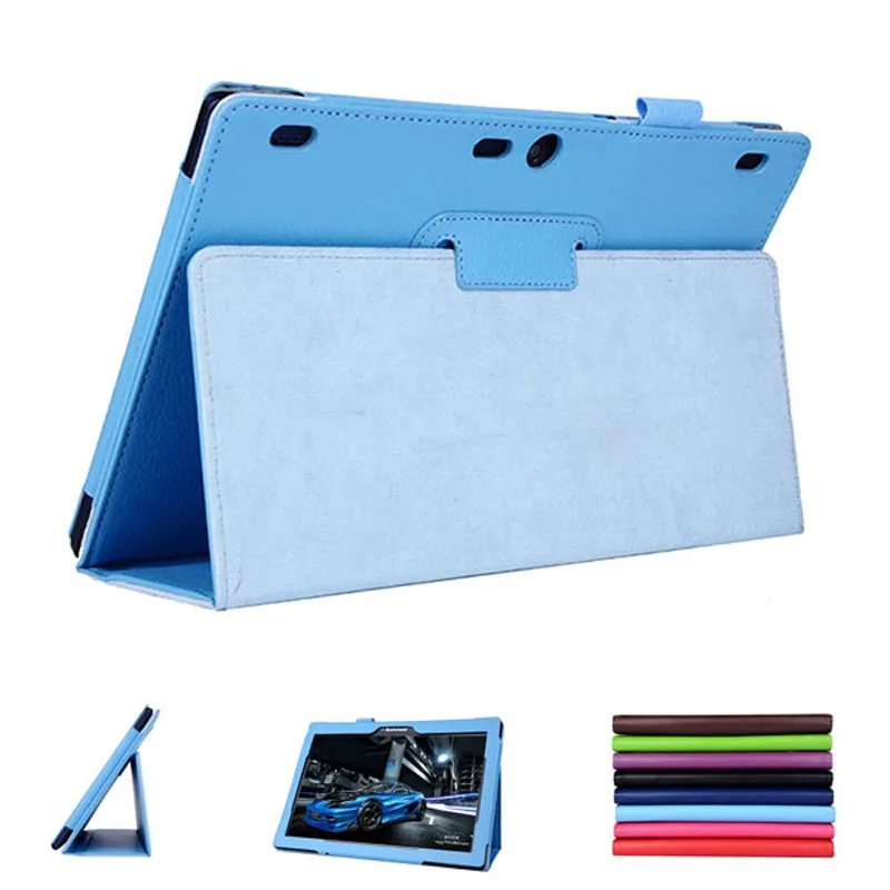 Роскошный 2-складной магнитный держатель-книжка кожаный защитный чехол для Lenovo Tab