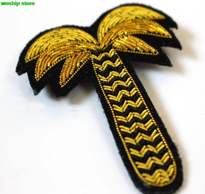 2017 DIY новые высококачественные 3D значки с ручной вышивкой кокосовое дерево