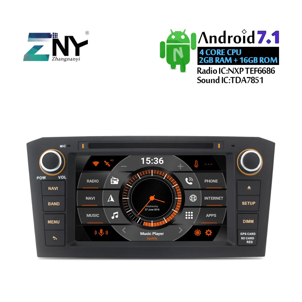 Бесплатная задняя камера авто радио для Toyota Avensis T25 2003 2004 2005 2006 2007 2008 Android 7 1