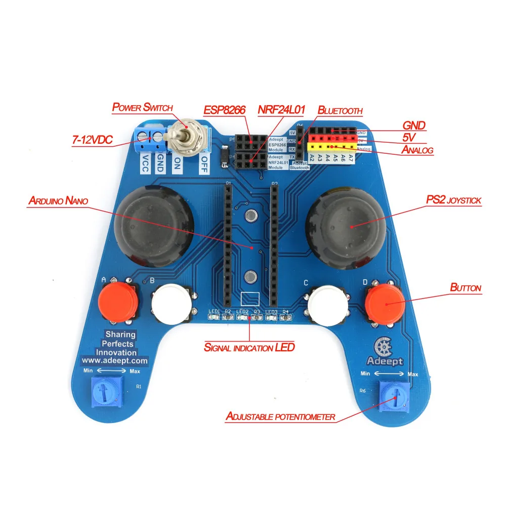 Adeept Робототехника модель Arduino умный автомобиль комплект электроники DIY
