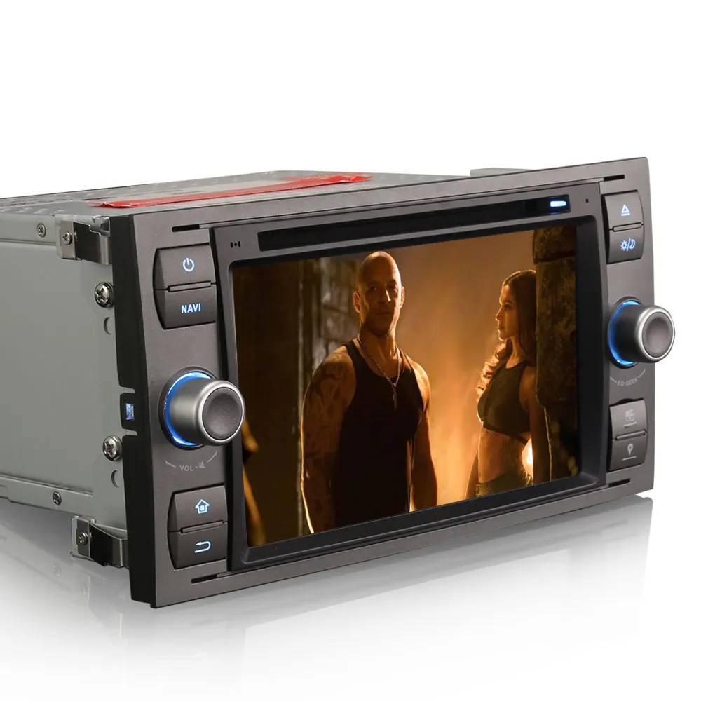 Erisin ES7866F 7 &quotAndroid 8 0 Восьмиядерный 4G RAM автомобильный DVD GPS радио DVR DAB + для FORD C/S-MAX