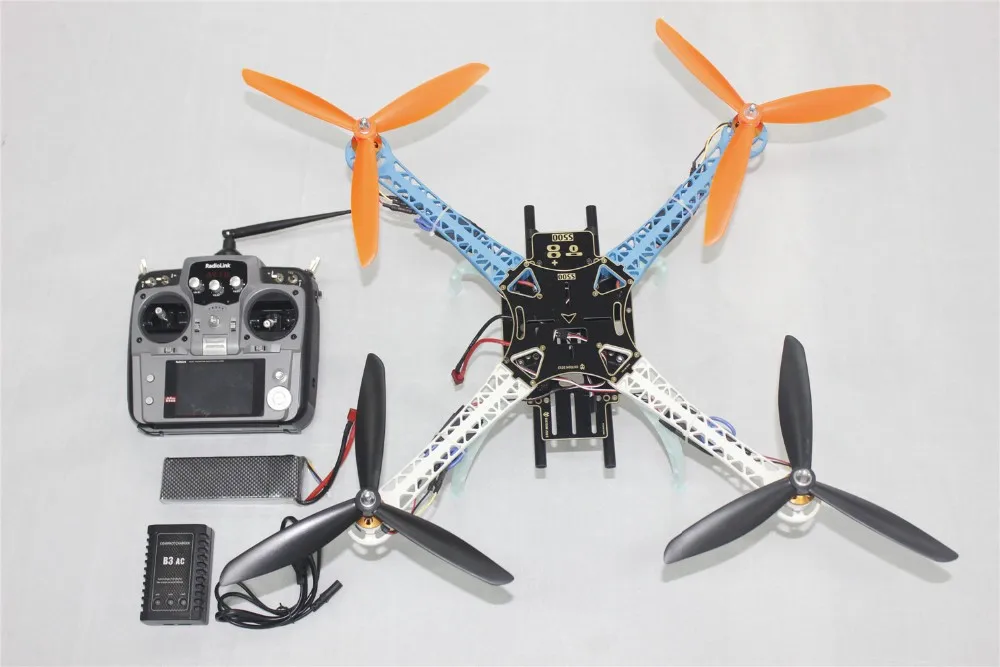 F08191 C DIY Модернизированный Дрон полный комплект S500 PCB 1045 3 Propeller 4axle Multi QuadCopter RTF/ARF с
