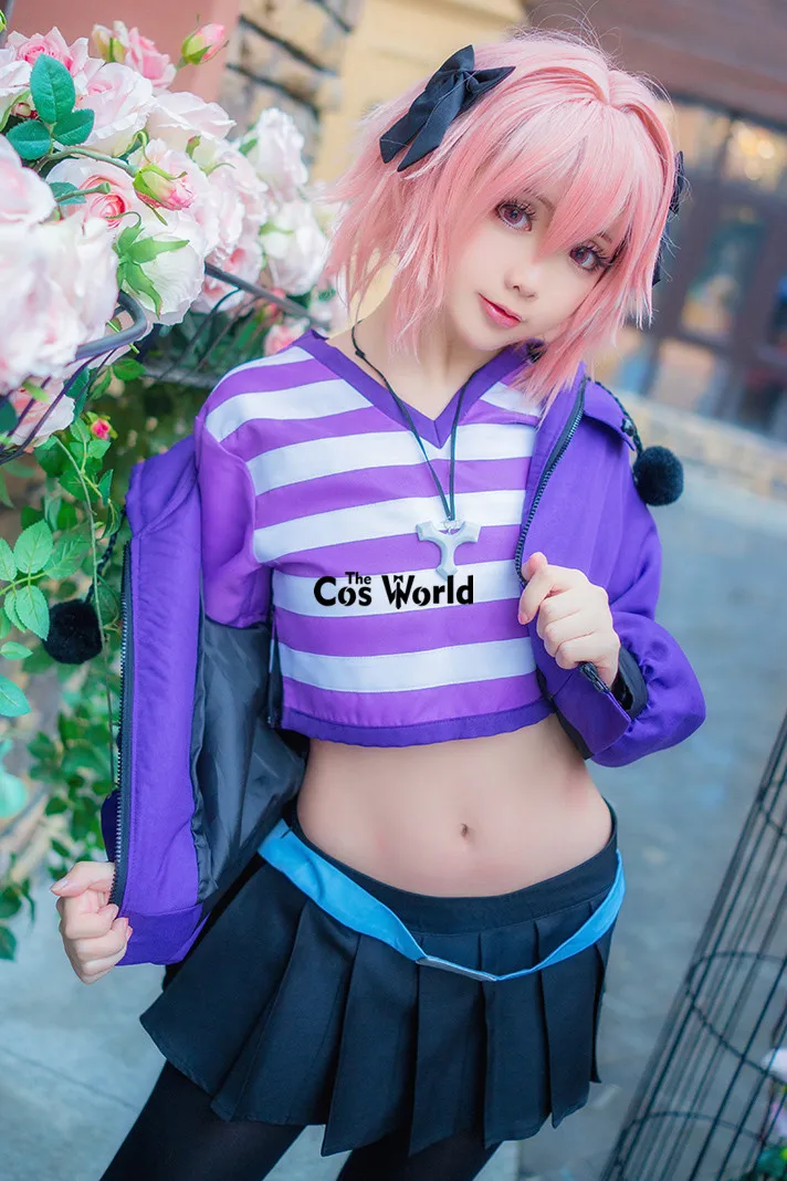 FGO Fate Grand Order Apocrypha Rider Astolfo Asutorufo Спортивная одежда футболка пальто платье униформа