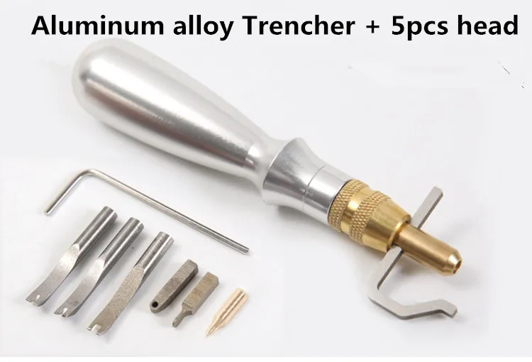 5-6pcs/set Practical Multifunction DIY Leather craft Pro Stitching Groover Crease Tool Set slotter hand tools | Инструменты