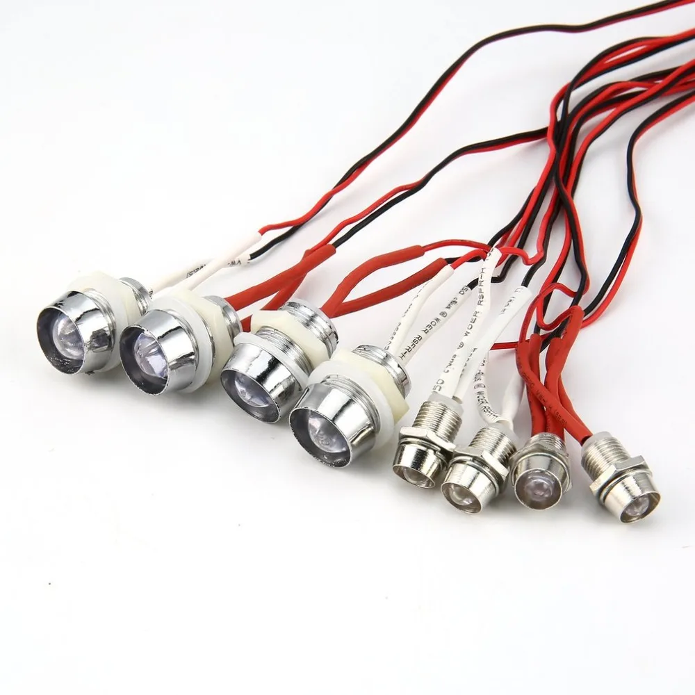 G. T. POWER L8 LED красный белый ультра яркий свет провод лампа линия для RC автомобилей
