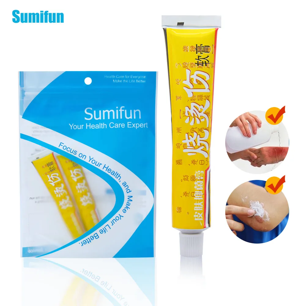 Sumifun крем от ожогов обезболивающая мазь уход за ранениями ремонт змеиное масло против инфекции суставов из трав, медицинская штукатурка 20 г P1025