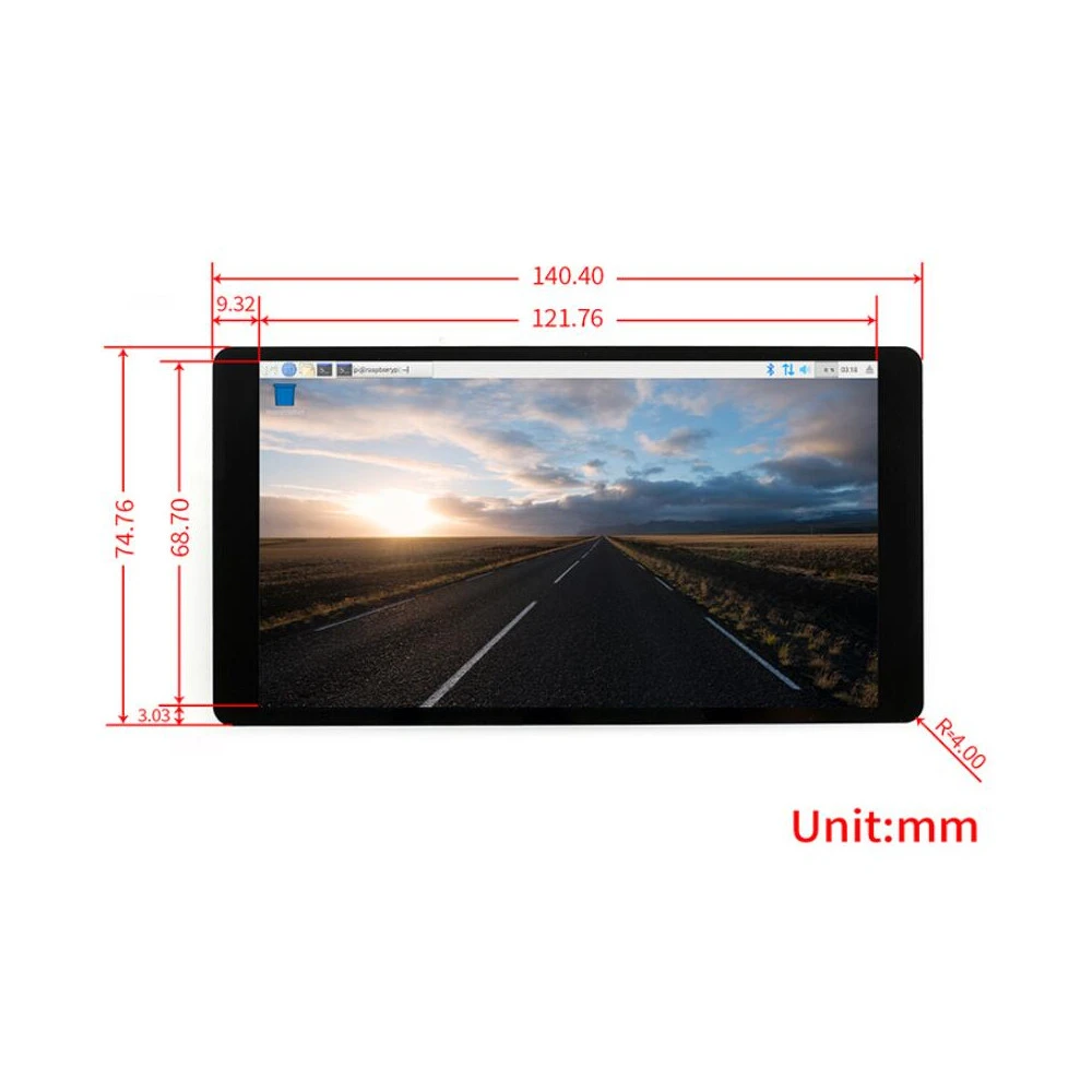 Новинка 5,5 дюймов AMOLED HDMI дисплей емкостный сенсорный экран модуль с поддержкой закаленного стекла для NVIDIA для Nano для Raspberry Pi