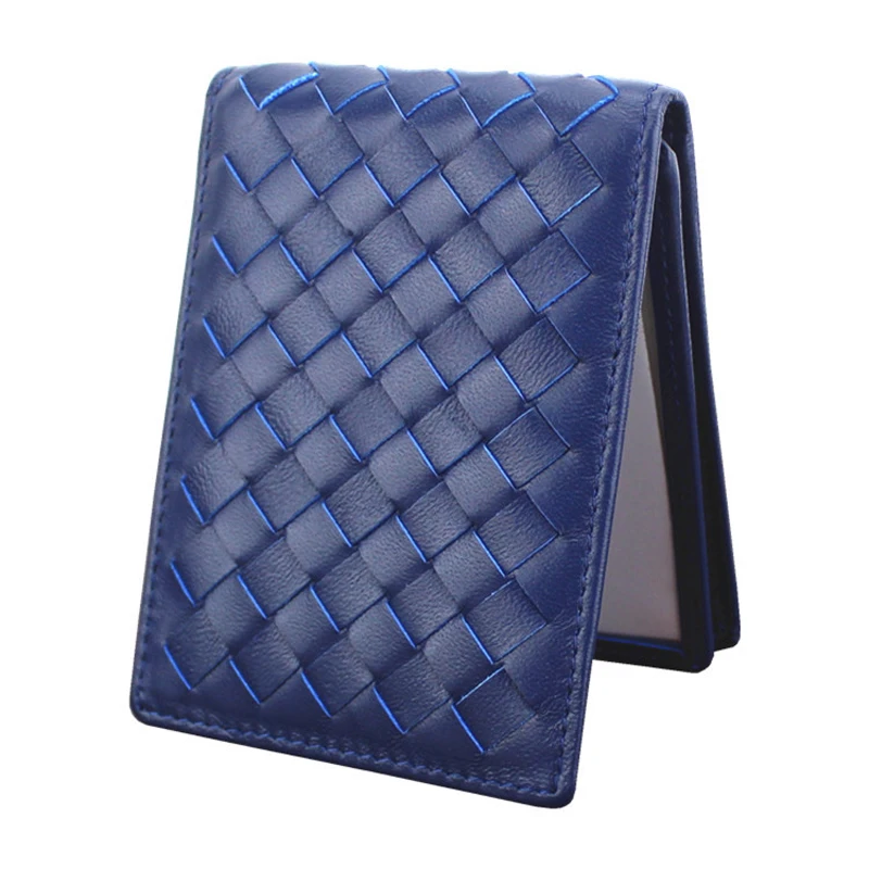 BLEVOLO для мужчин и женщин держатель для кредитных карт из натуральной кожи Плетеные кошельки для карт и ID Держатели для вождения Обложка для водительского удостоверения банковский чехол для визиток