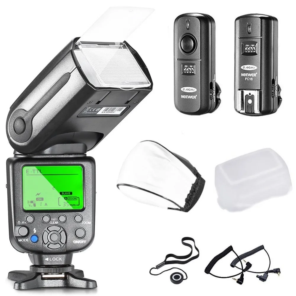 Neewer NW565EX Профессиональный E TTL ведомая вспышка комплект speedlite для цифровых